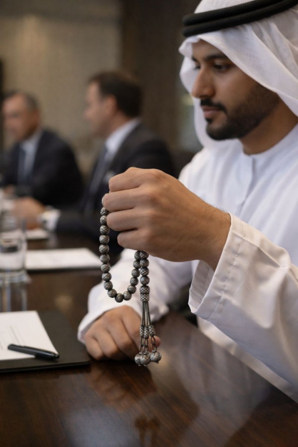 Handgefertigte feinsilber misbaha kazaz gebetskette 33 perlen