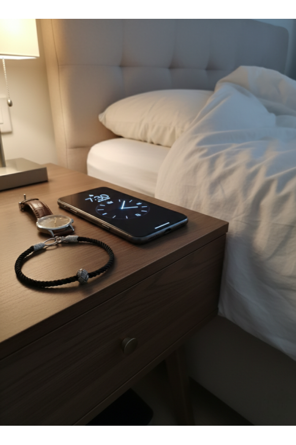 Bracelet Cordon Noir et Argent Pur – Bijou Kazaziye Minimaliste