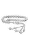 Misbaha de luxe argent pur fait main chapelet islamique 33 perles