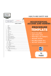 Housekeeping, Access, and Egress Safety Procedure template preview